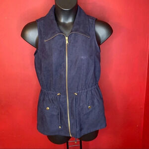 Chico’s Faux Suede Vest Size 0